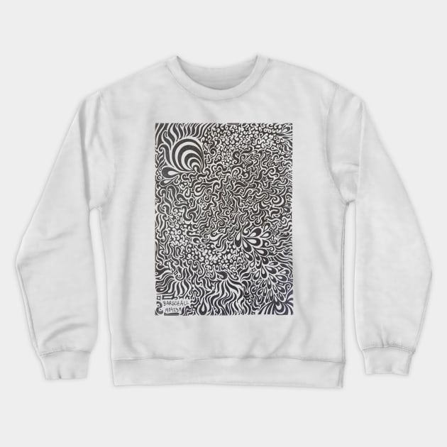 Augmented Zebra Crewneck Sweatshirt by Barschall